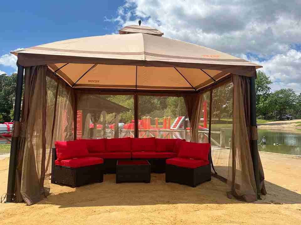 cabanas at summer splash lake Ponder