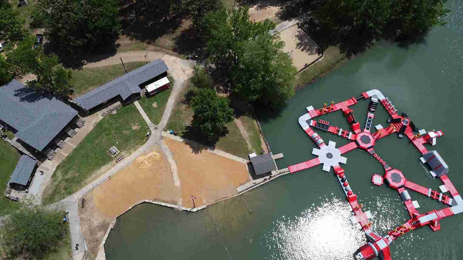 Summer Splash Aqua Park Largest Inflatable Water Park located at Crowley’s Ridge State Park on Lake Ponder Arkansas, gallery