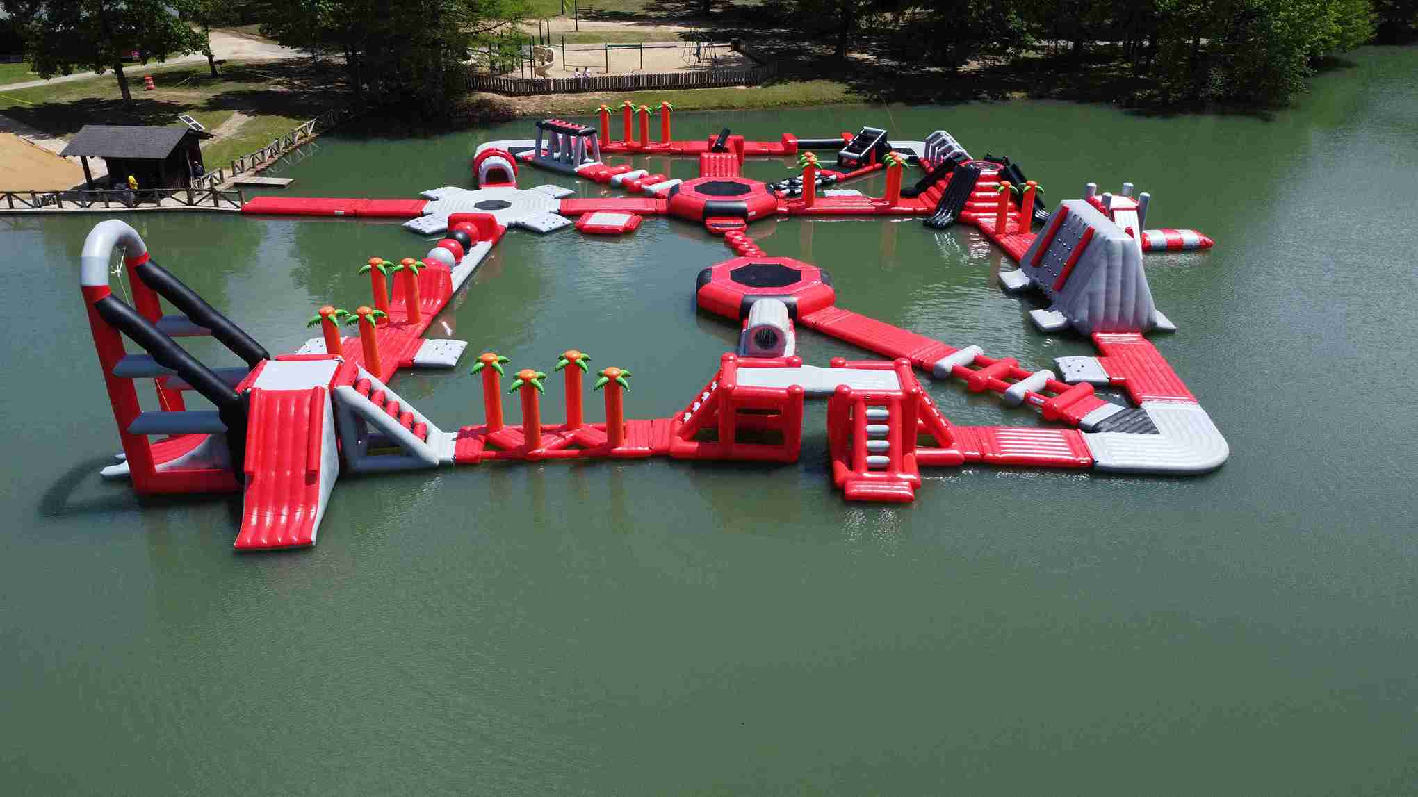 Summer Splash Aqua Park Largest Inflatable Water Park located at Crowley’s Ridge State Park on Lake Ponder Arkansas, gallery