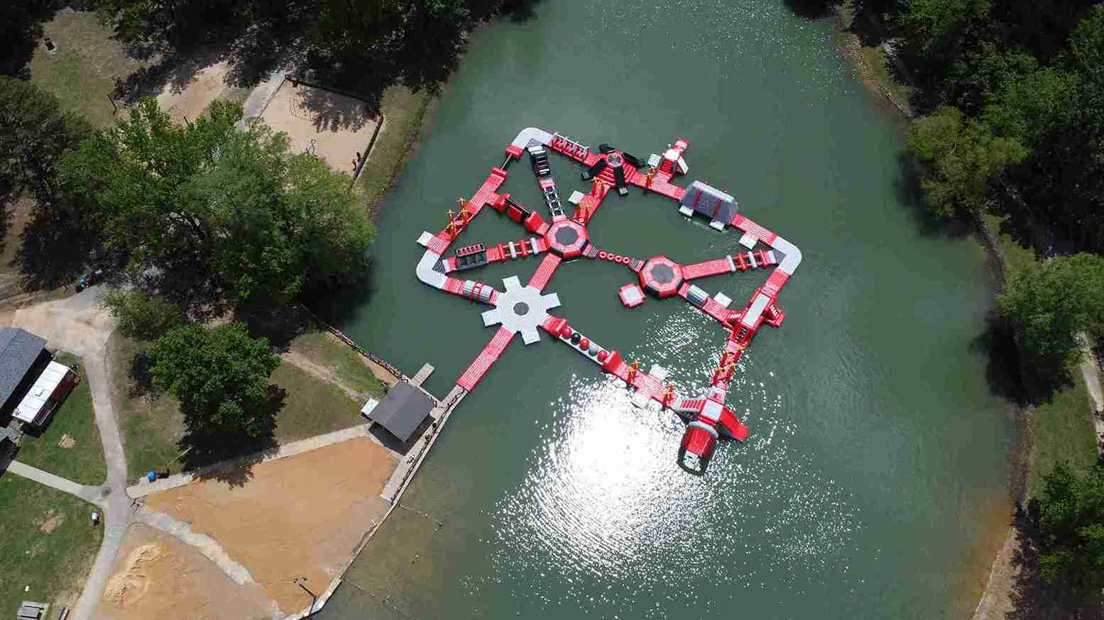 Summer Splash Aqua Park Largest Inflatable Water Park located at Crowley’s Ridge State Park on Lake Ponder Arkansas, gallery