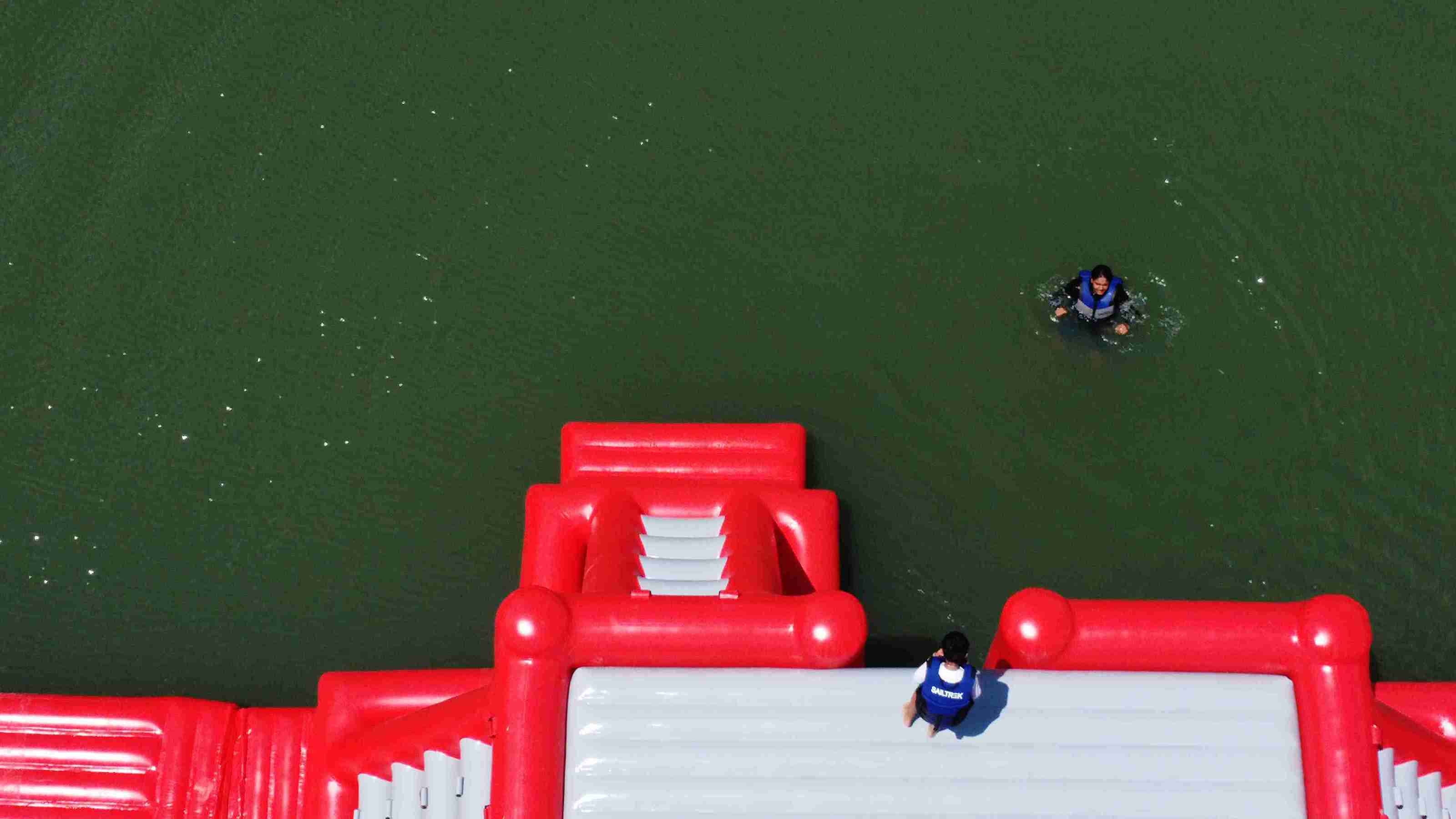 Summer Splash Aqua Park Largest Inflatable Water Park located at Crowley’s Ridge State Park on Lake Ponder Arkansas, gallery