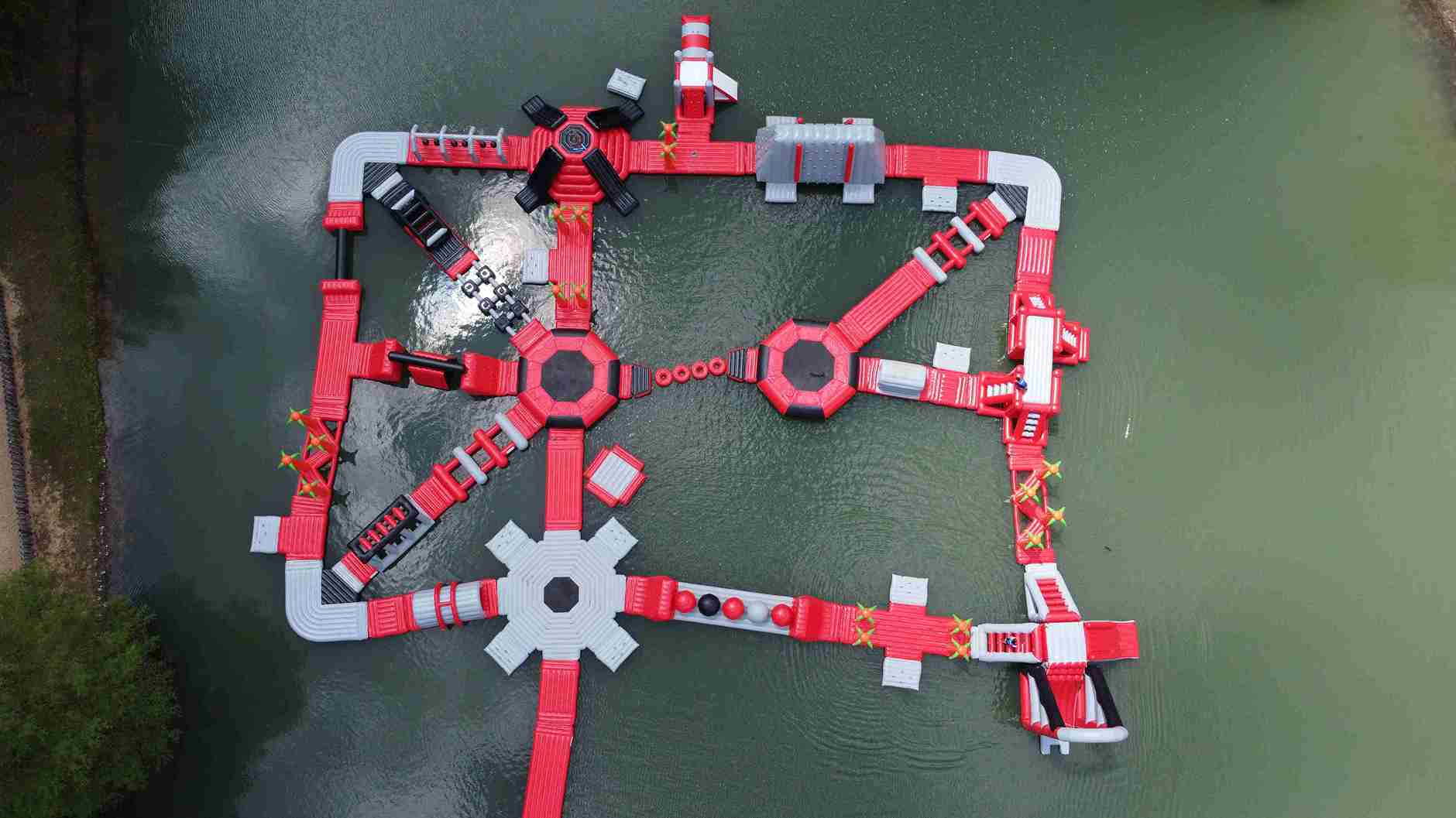 Summer Splash Aqua Park Largest Inflatable Water Park located at Crowley’s Ridge State Park on Lake Ponder Arkansas, gallery