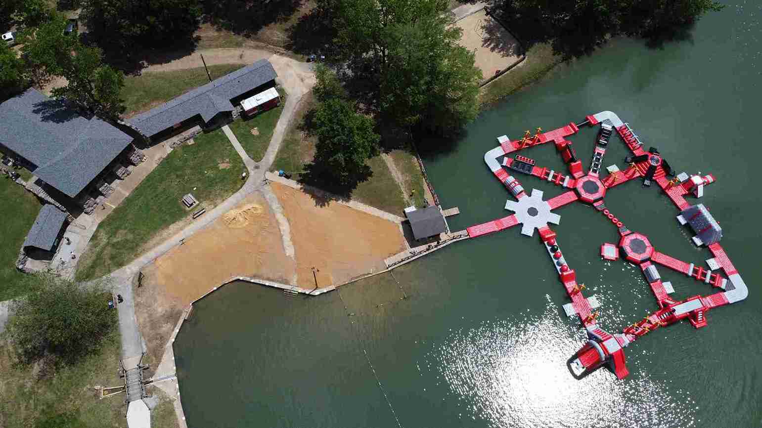 Summer Splash Aqua Park Largest Inflatable Water Park located at Crowley’s Ridge State Park on Lake Ponder Arkansas, gallery